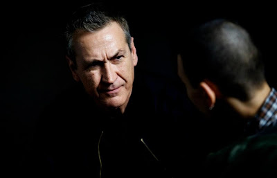 director stefano sollima in naples to promote the film